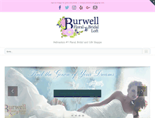 Tablet Screenshot of burwellfloralandbridalloft.com